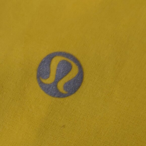 Lululemon Step Lively Yellow/White Crop Lightweight Pants SIZE 10 - Picture 4 of 6